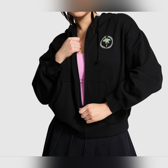 PINK Victoria's Secret full zip Hoodie. Size XL-XXL Brand New 💎 - Picture 3 of 6
